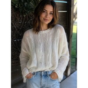 Anthropolgie mohair-blend sweater made in Italy Small